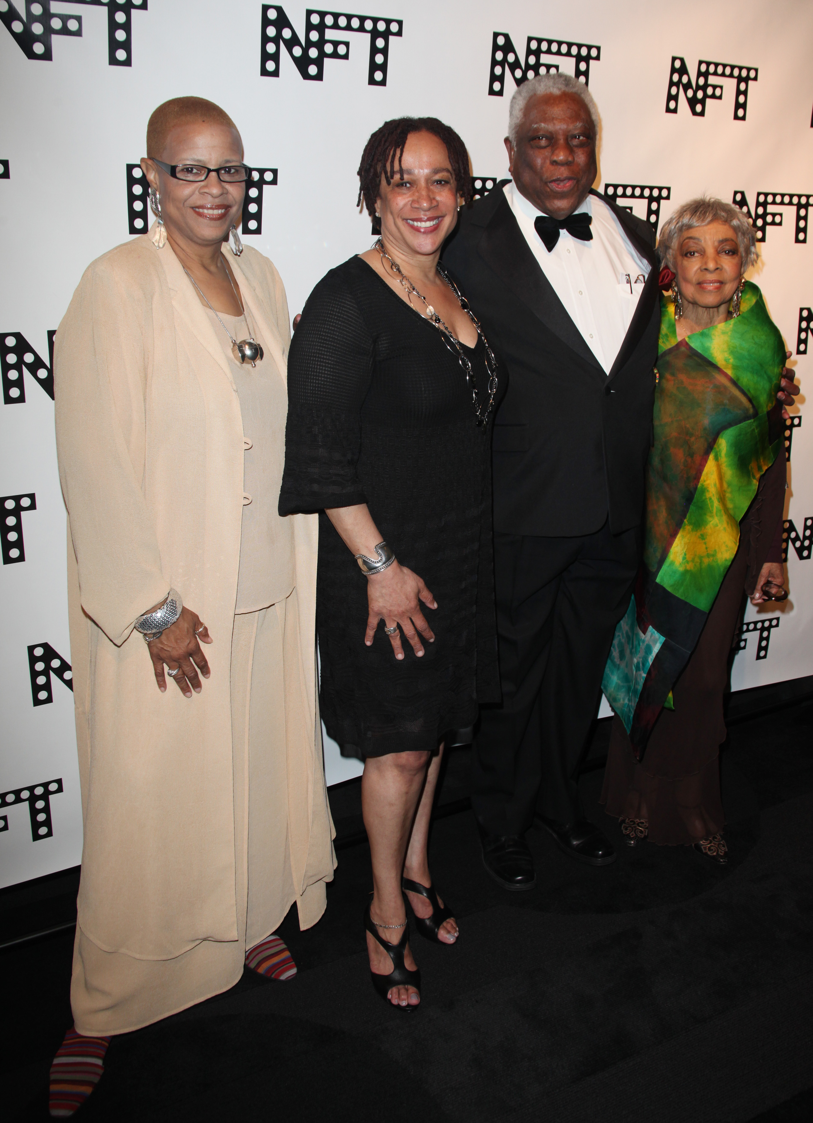 Terrie Williams, S. Epatha Merkerson, Woodie King Jr. and Ruby Dee at the NFT 40th Anniversary